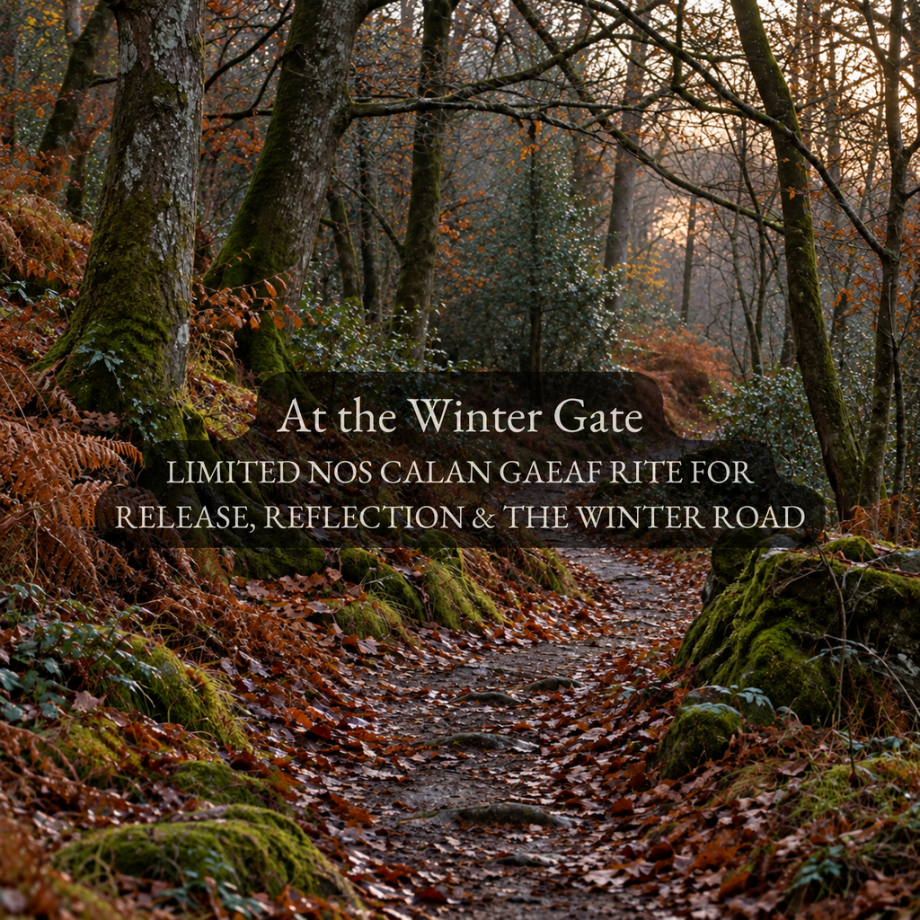 At the Winter Gate - Personalised Welsh Nos Calan Gaeaf Rite for Release, Reflection & the Winter Road