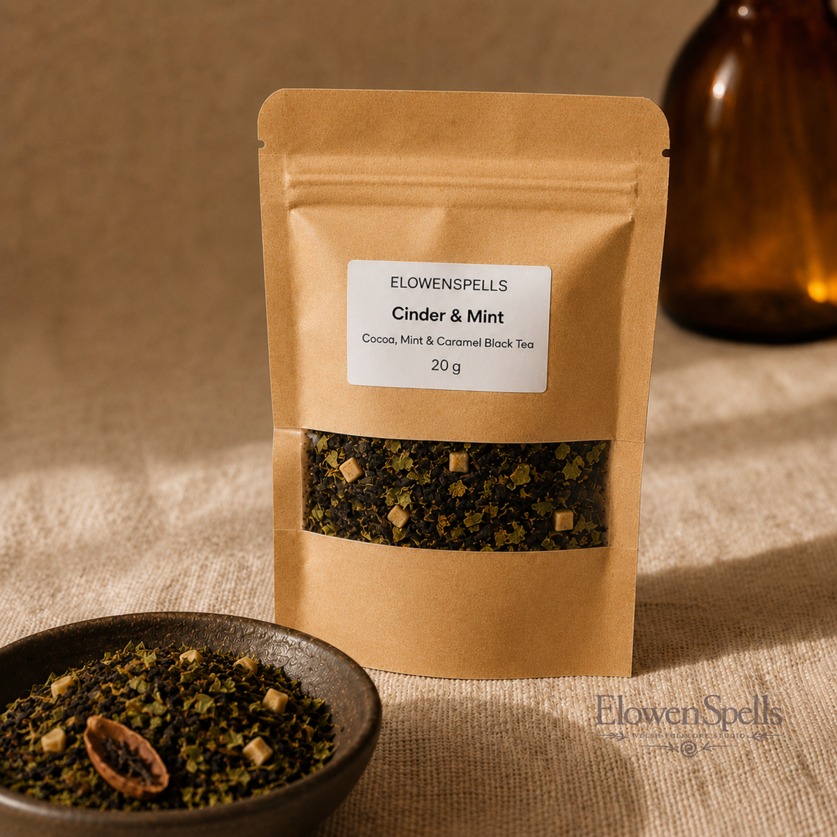 Cinder & Mint — Black Tea with Cocoa, Peppermint & Caramel