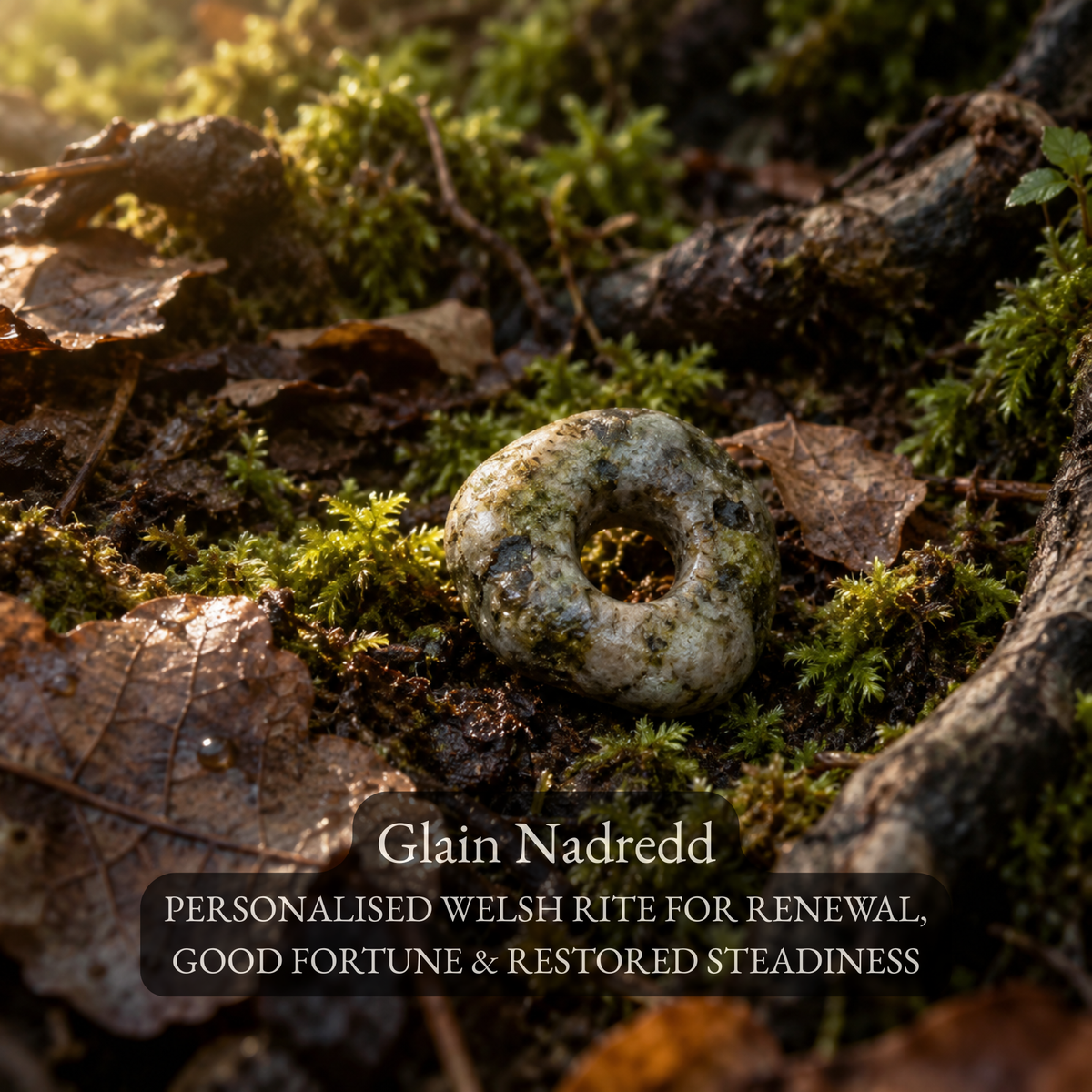 Glain Nadredd - A Personalised Welsh Rite for Renewal, Good Fortune & Restored Steadiness