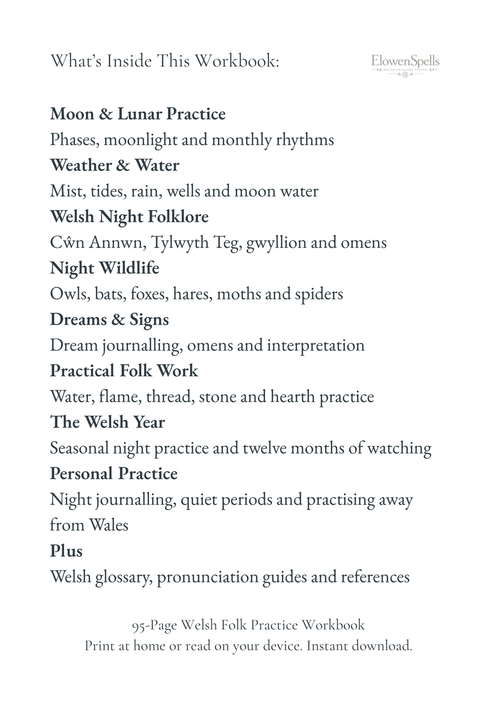 Moon, Night & Folk Practice — A Welsh Guide to Lunar Lore, Water, Weather & the Night Landscape