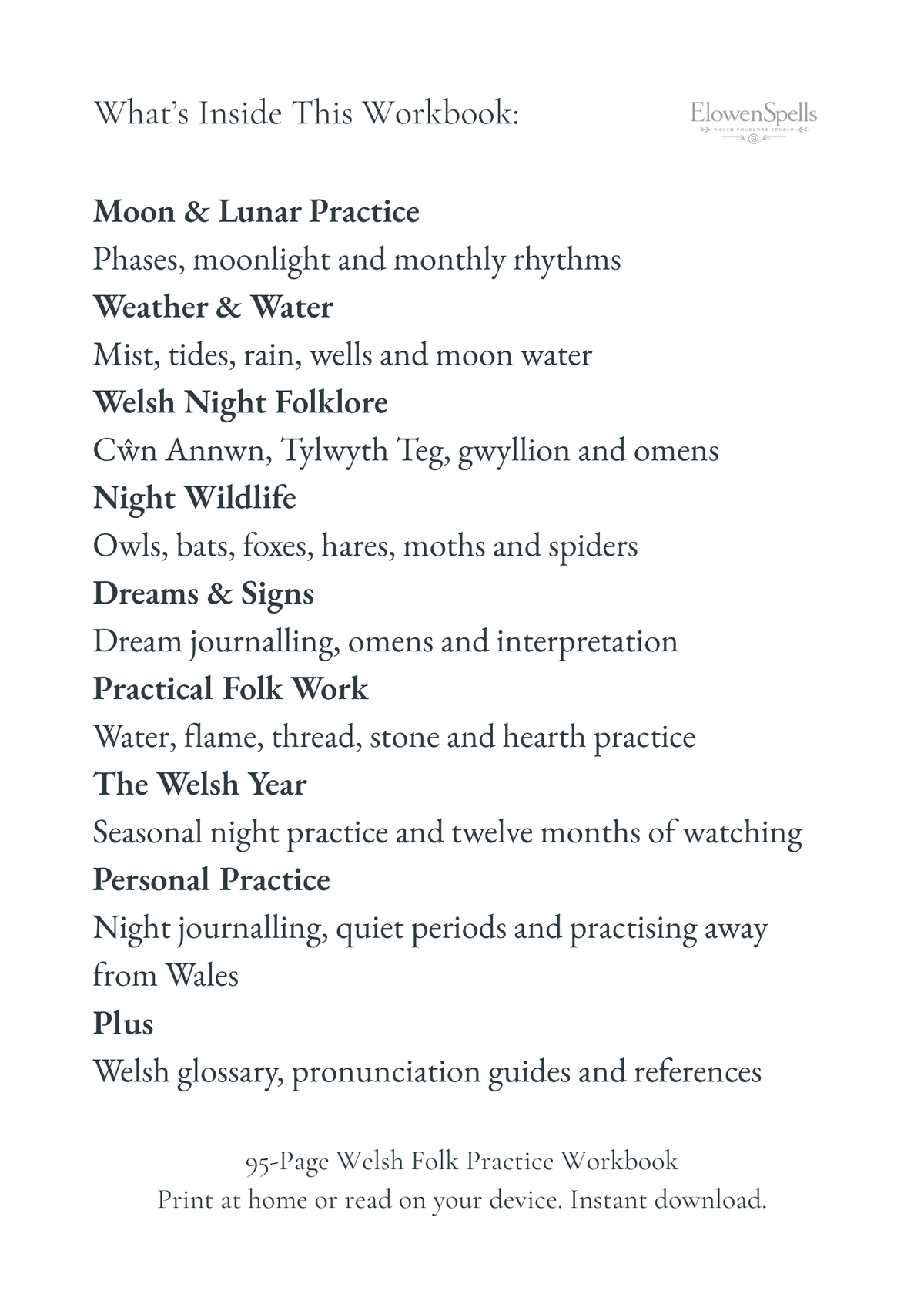 Moon, Night & Folk Practice — A Welsh Guide to Lunar Lore, Water, Weather & the Night Landscape