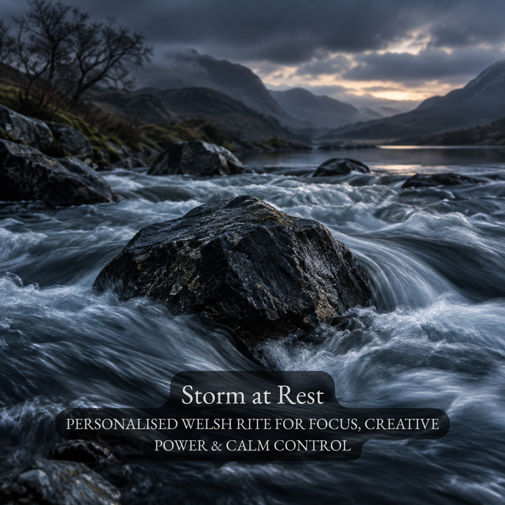 Storm at Rest - A Personalised Welsh Rite for Focus, Creative Power & Calm Control