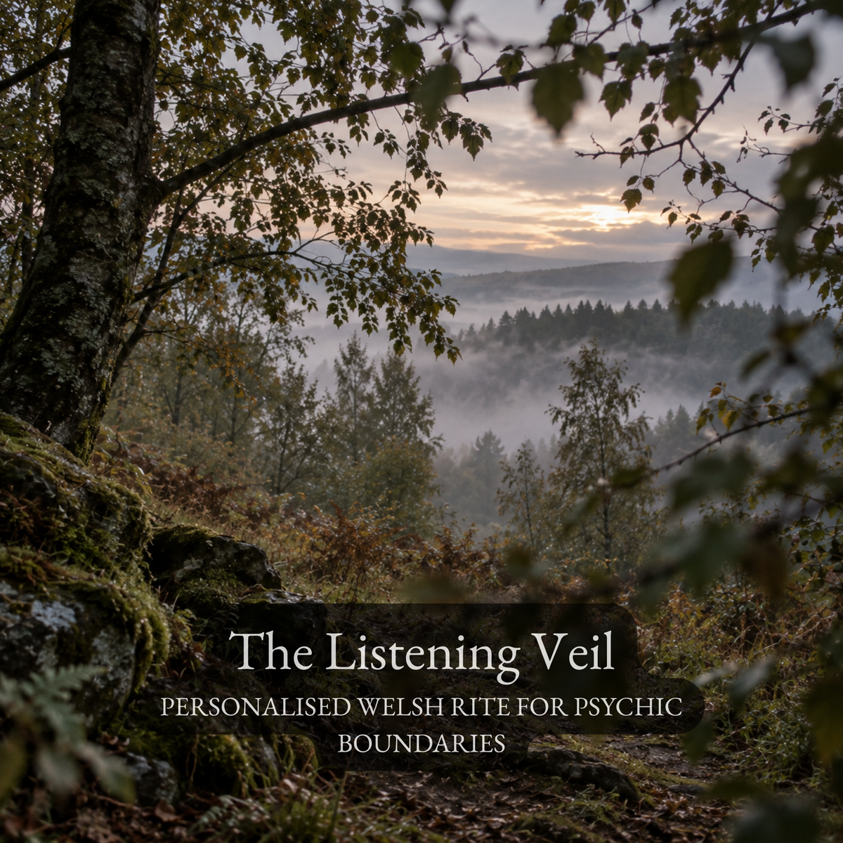 The Listening Veil of Mallt-y-Nos - Personalised Welsh Rite for Psychic Boundaries, Sensitivity & Calm